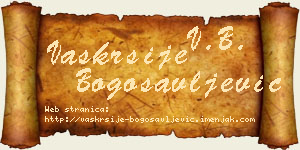 Vaskrsije Bogosavljević vizit kartica